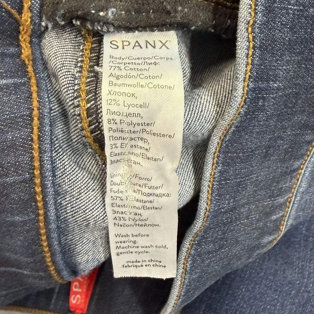 SPANX Dark Wash Blue Jeggings